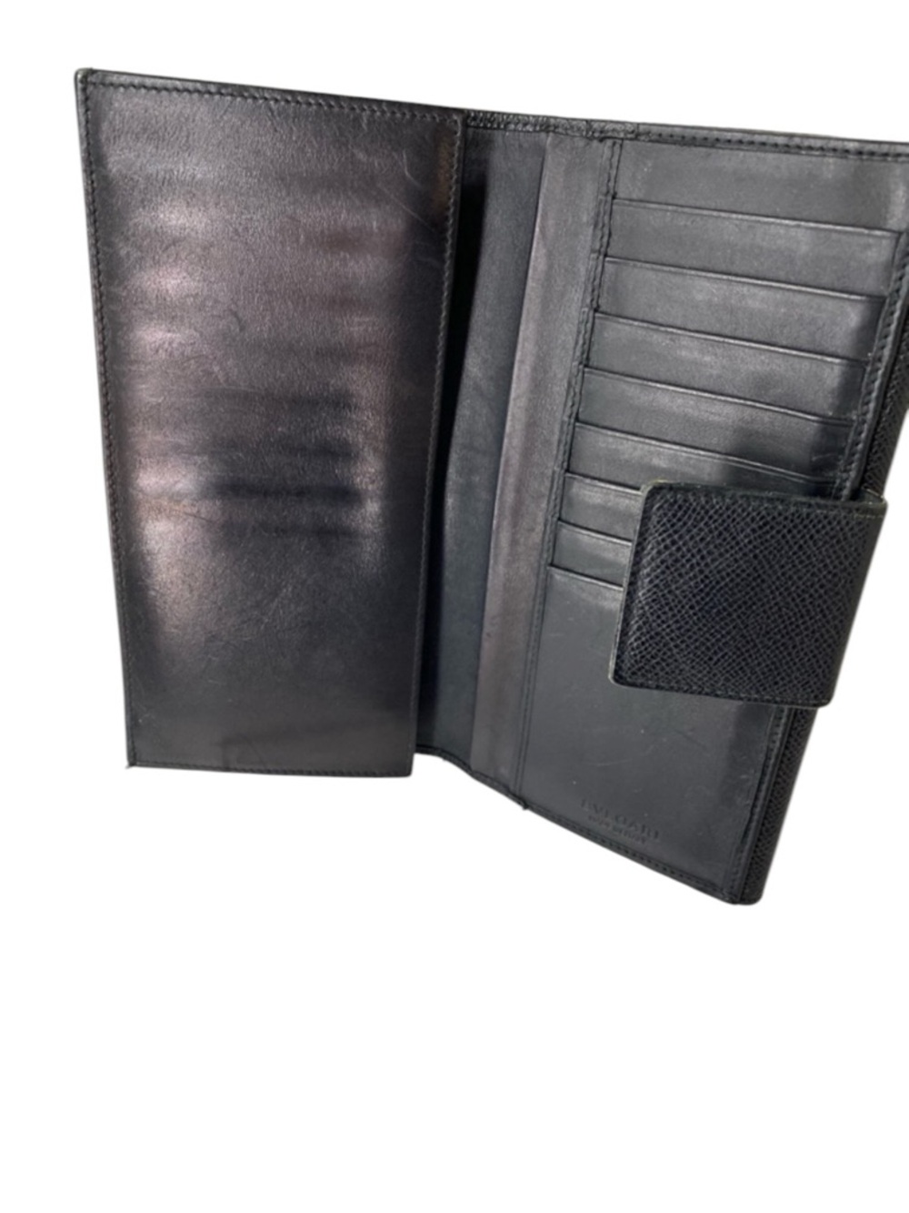 Bvlgari Black Leather Wallet with Signature Circular Logo EUC with COA - Picture 7 of 17